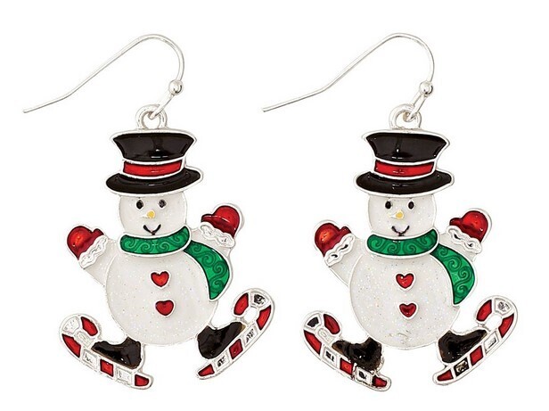 Skating Snowmen Earrings