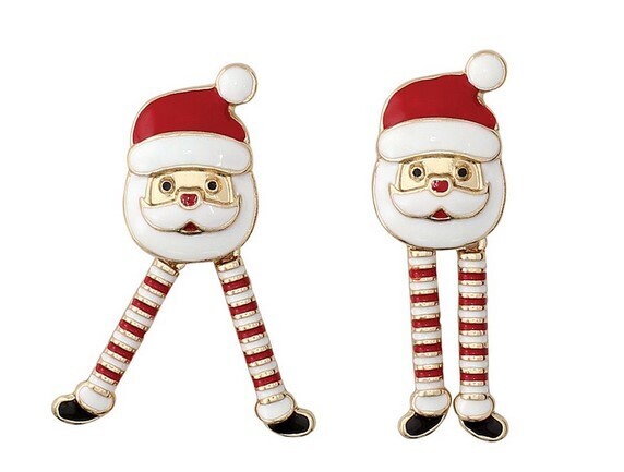 Dancing Santa Earrings