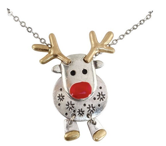 Dancing Rudolph Necklace