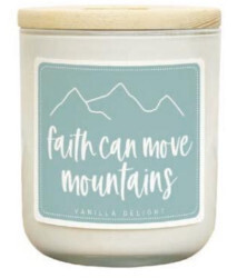 Faith Moves Mountains Candle - Lemon