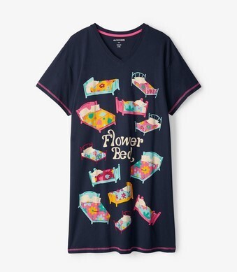 Flower Bed Women's Sleep Shirts - O/S Navy Blazer