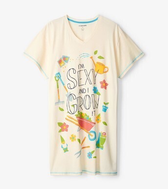 Sexy and I Grow It  Women's Sleep Shirts - O/S Pristine