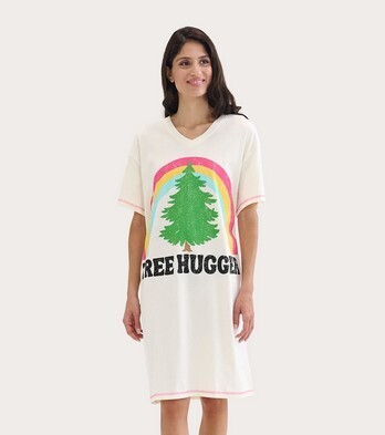 Tree Hugger Women&#39;s Sleep Shirts - O/S Pristine