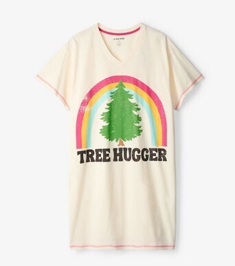 Tree Hugger Women's Sleep Shirts - O/S Pristine