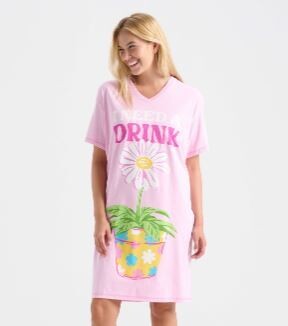 I Need A Drink  Women&#39;s Sleep Shirts - O/S Pink