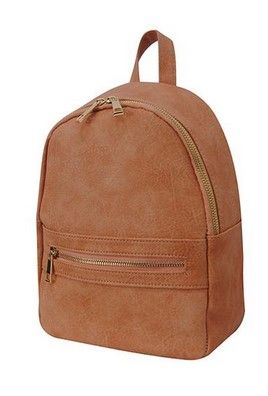 NGIL Faux Leather Mini Backpack, Color: Orange