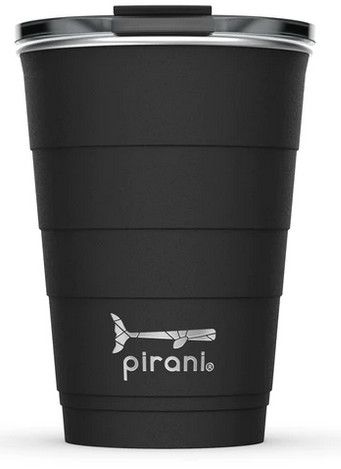 16oz Stainless Steel Insulated Tumbler, Color: Black