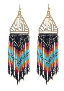 Open Vistas (Ebony) Earrings - Myra S-10568