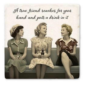 A True Friend Reaches For Your Hand Coaster