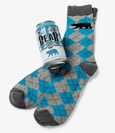 Ice Cold Bear Men&#39;s Beer Can Sock O/S