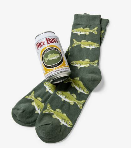 Nice Bass Men&#39;s Beer Can Sock O/S