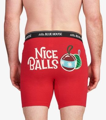 Ornaments Nice Balls Men&#39;s Boxers Briefs, Size: Small