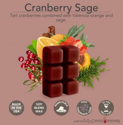 Cranberry Sage 2.5oz Wax Melt