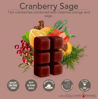 Cranberry Sage 2.5oz Wax Melt