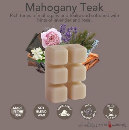 Mahogany Teak  2.5oz Wax Melt
