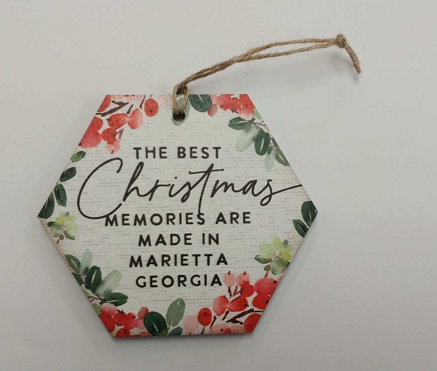 Marietta Christmas Memories Holly Ornament