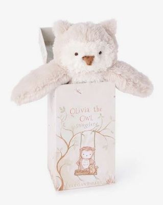 Olivia The Owl Snuggler Plush Security Blanket w/ Gift Box