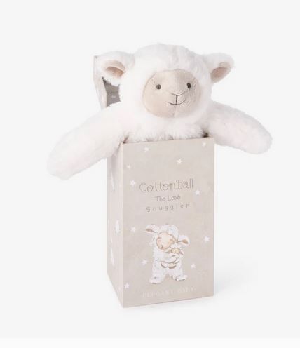 Cottonball the Lamb Snuggler Plush Security Blanket w/Gift Box