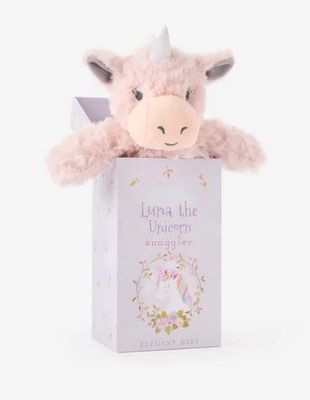 Luna The Unicorn Snuggler Plush Security Blanket w/ Gift Box