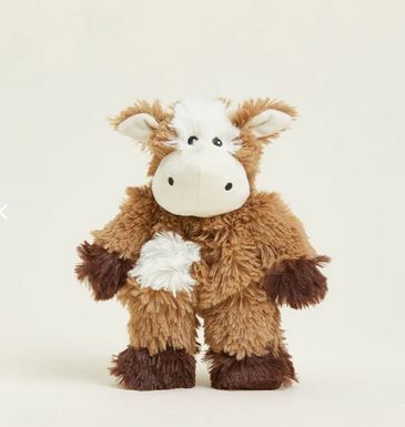 Brown and White Cow Warmies Junior