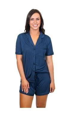 Deep Sea Pajama Set, 100% Bamboo Jersey- L
