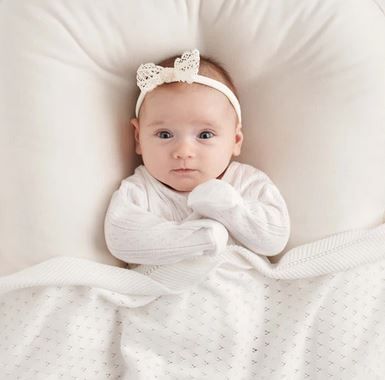 White  "made with love" Organic Cotton Pointelle 3pc Layette Set