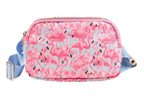 BELT-PTTN-FLAMINGO