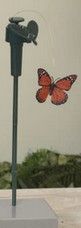 15&quot;H Spinning Solar Butterfly Stake, Style: Monarch