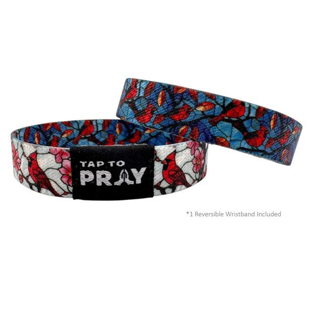 Versible Tap to Pray Cardinals Wristband Medium