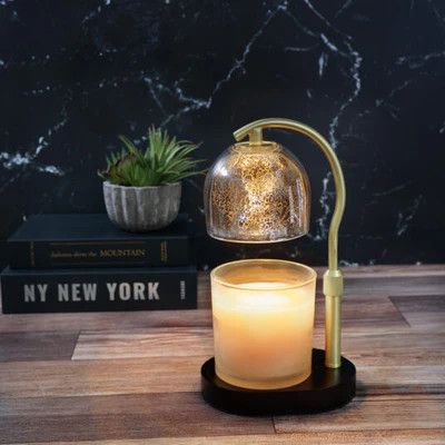 Candle Warmer Lamp Mercury Glass