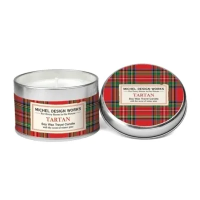Tartan Soy Wax Travel Candle 4oz