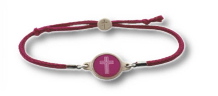 Tap to Pray Bracelet, Color: Dragon Fruit