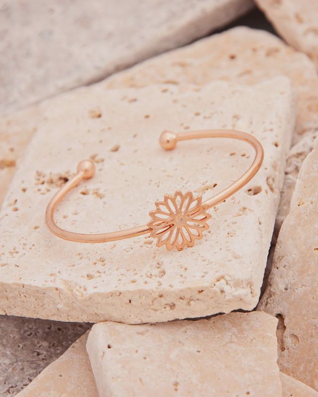 Flower Cuff Bracelet