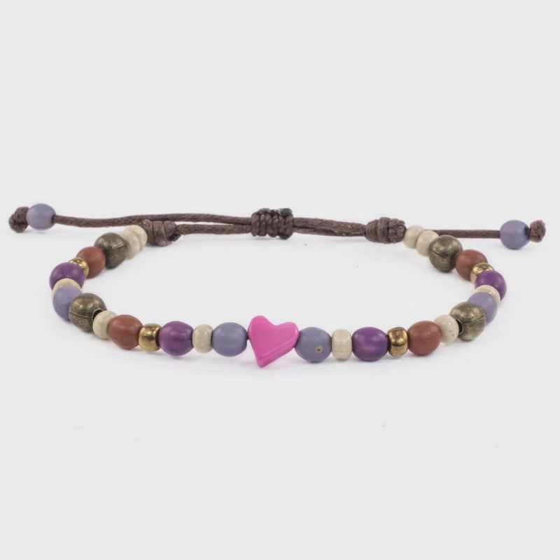 Tagua Heart Bracelets