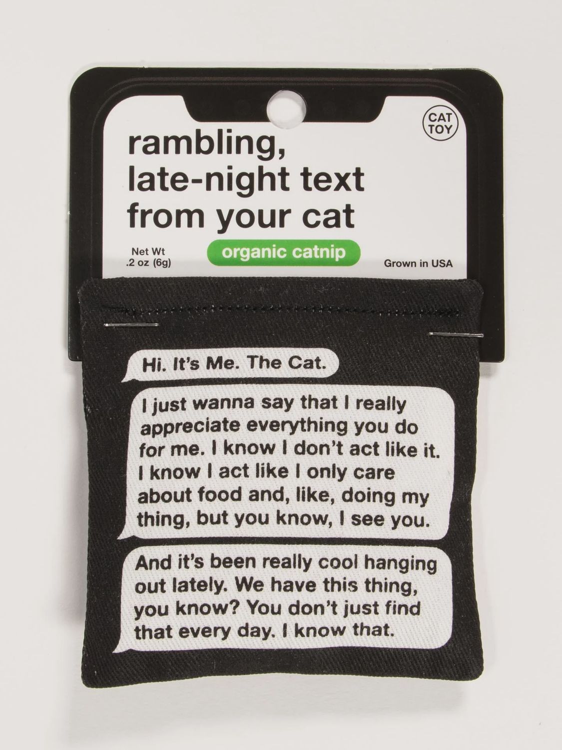 Catnip Toy Blue Q