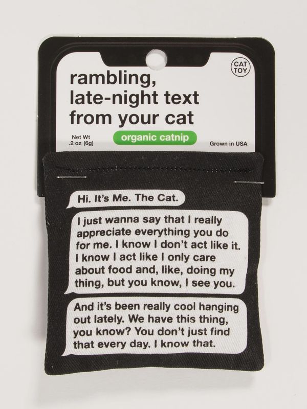 Catnip Toy Blue Q