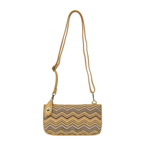 Multi Straw Mini Crossbody Wristlet Clutch