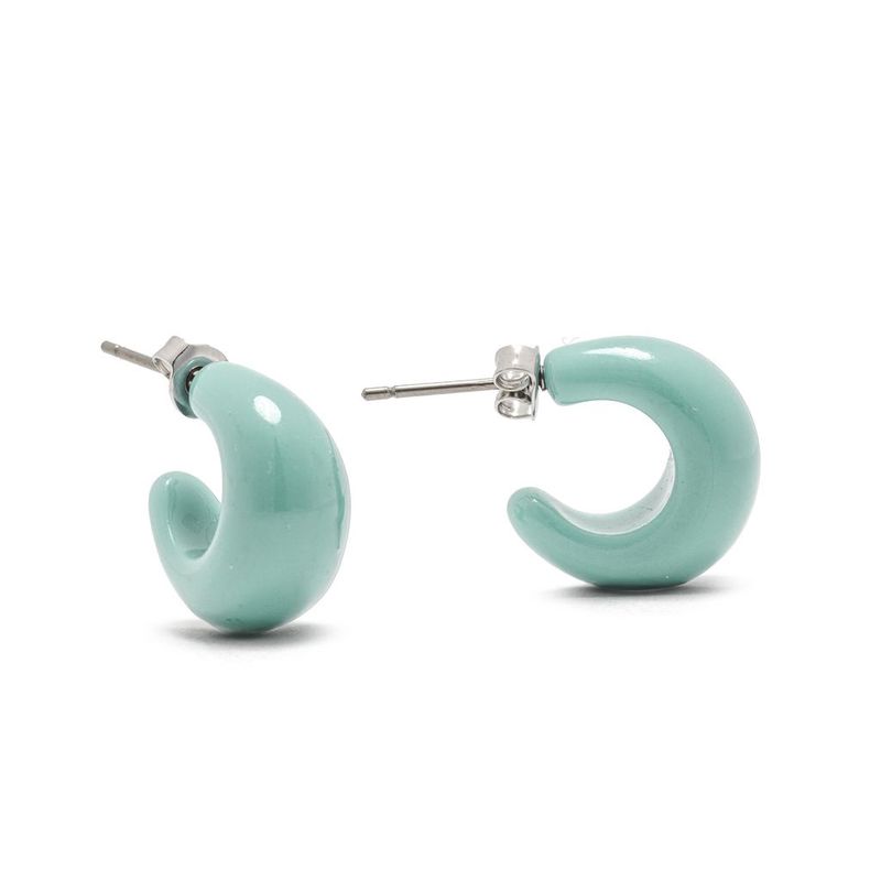 Colorful Resin Hoop Earrings