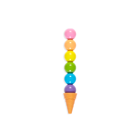 Rainbow Scoops Stacking Erasable Crayons