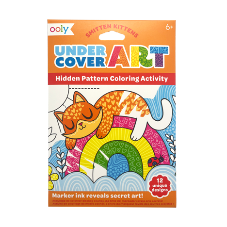 UNDERCOVER ART HIDDEN PATTERNS COLORING ACTIVITY