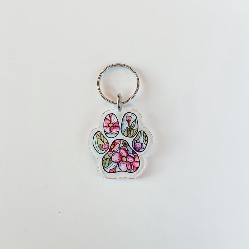 Keychain: Flower Paw
