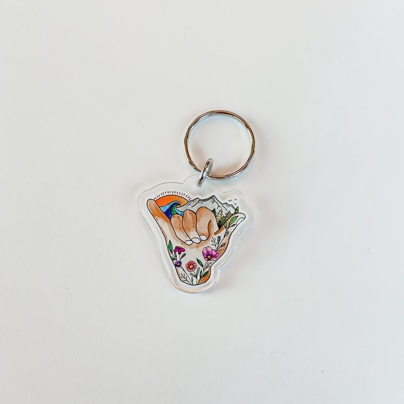 Keychain: Mountain Shaka