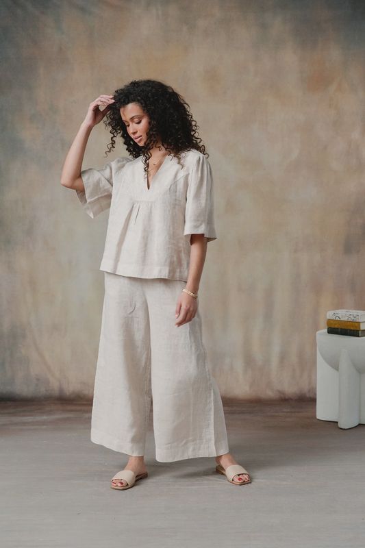Arianna Linen Top