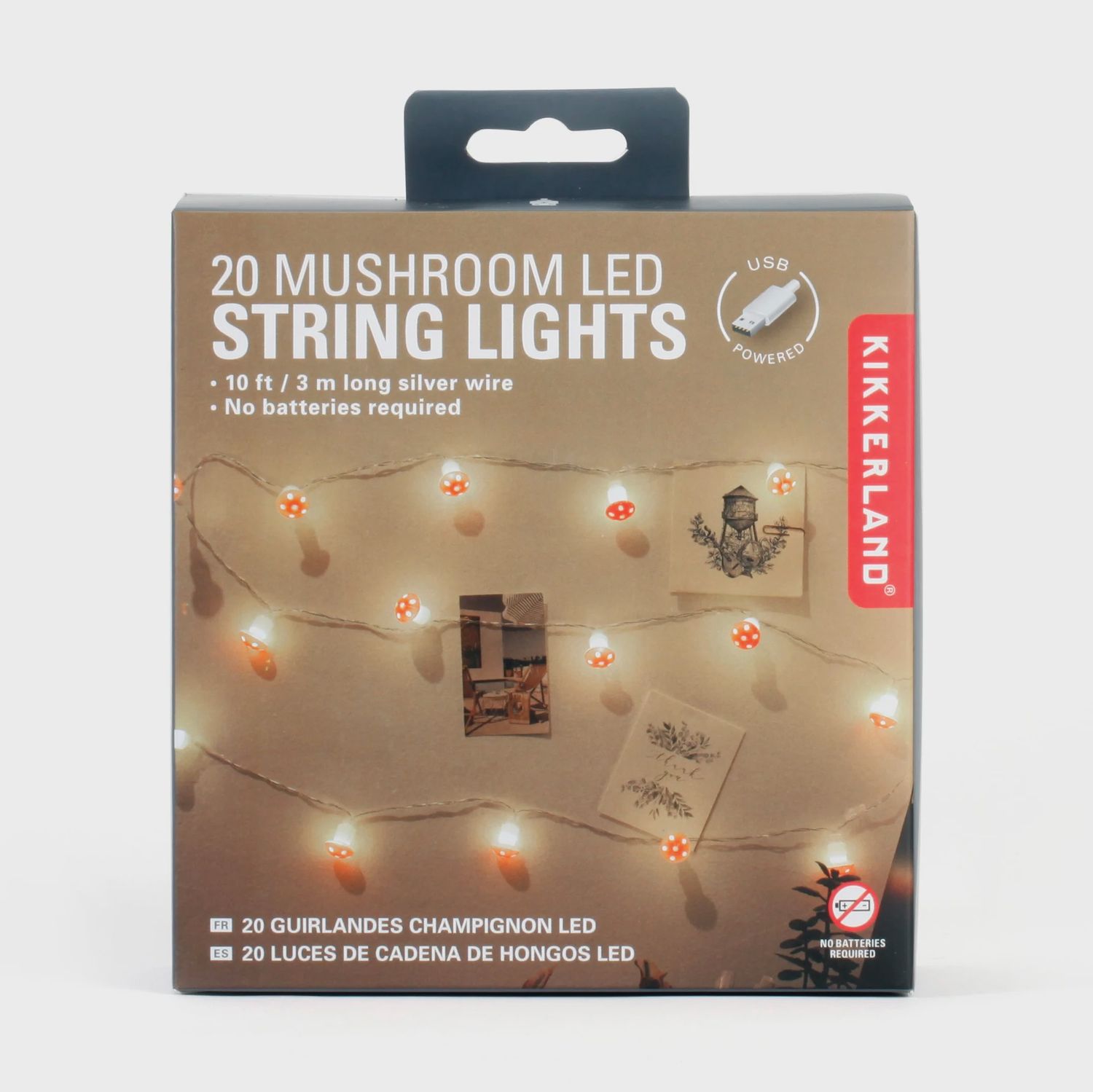 LED String Lights, Style: Mushroom