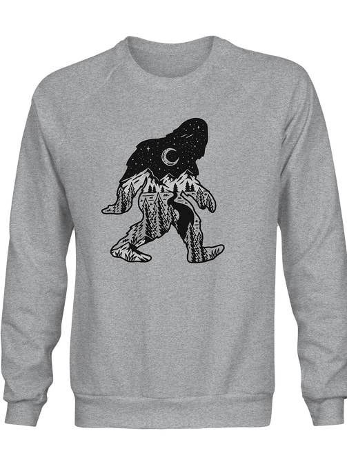Sasquatch Night Pullover Crewneck