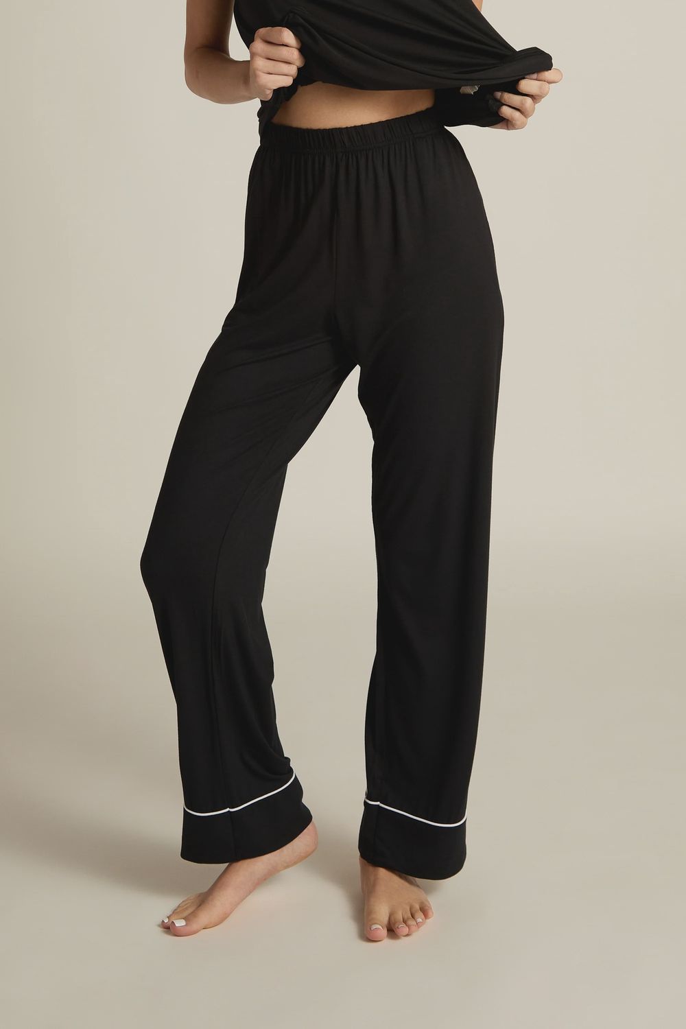 Classic Pajama Pant, Size: Small, Color: Black