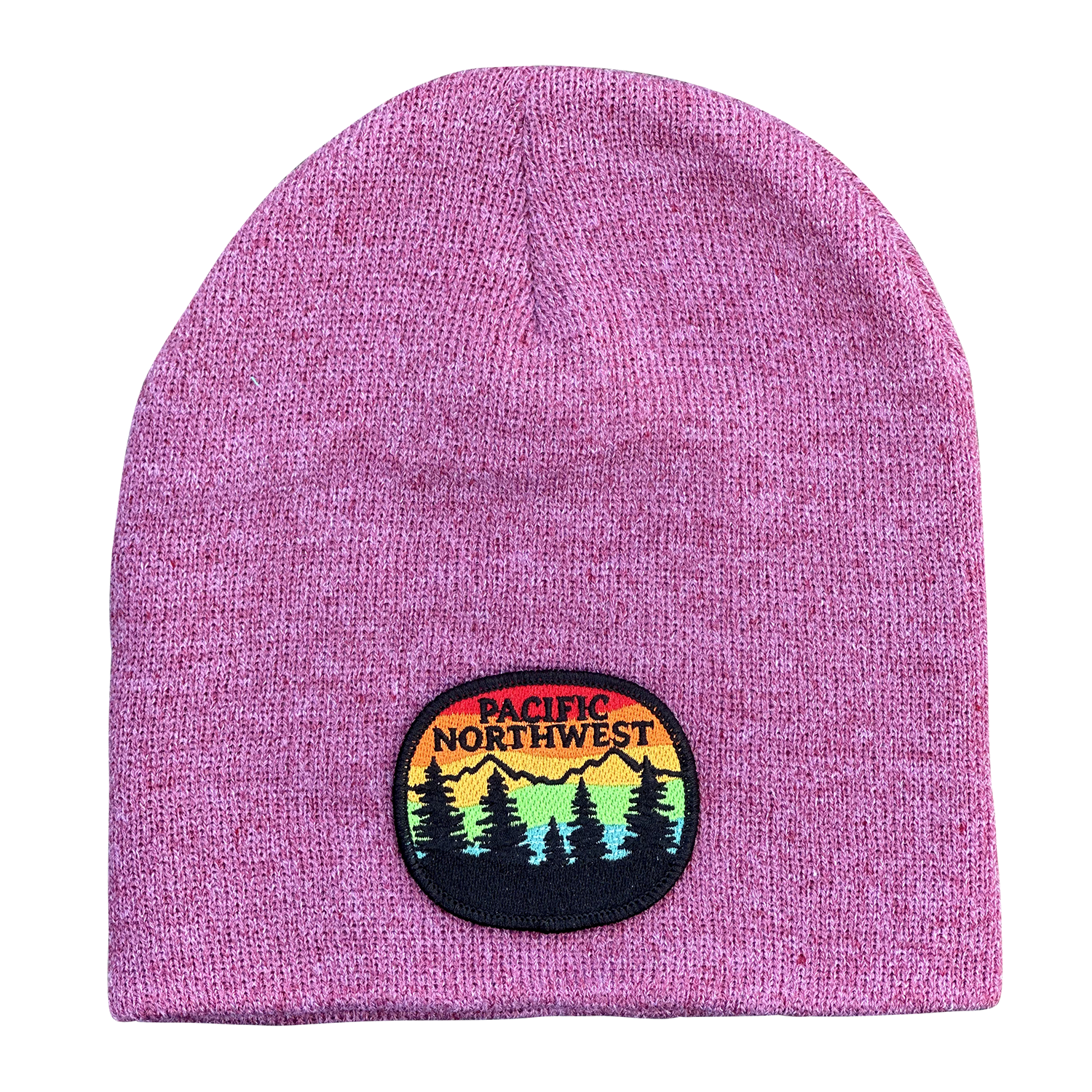 Rainbow Sky PNW Classic 8&quot; Beanie, Color: Heather Cardinal