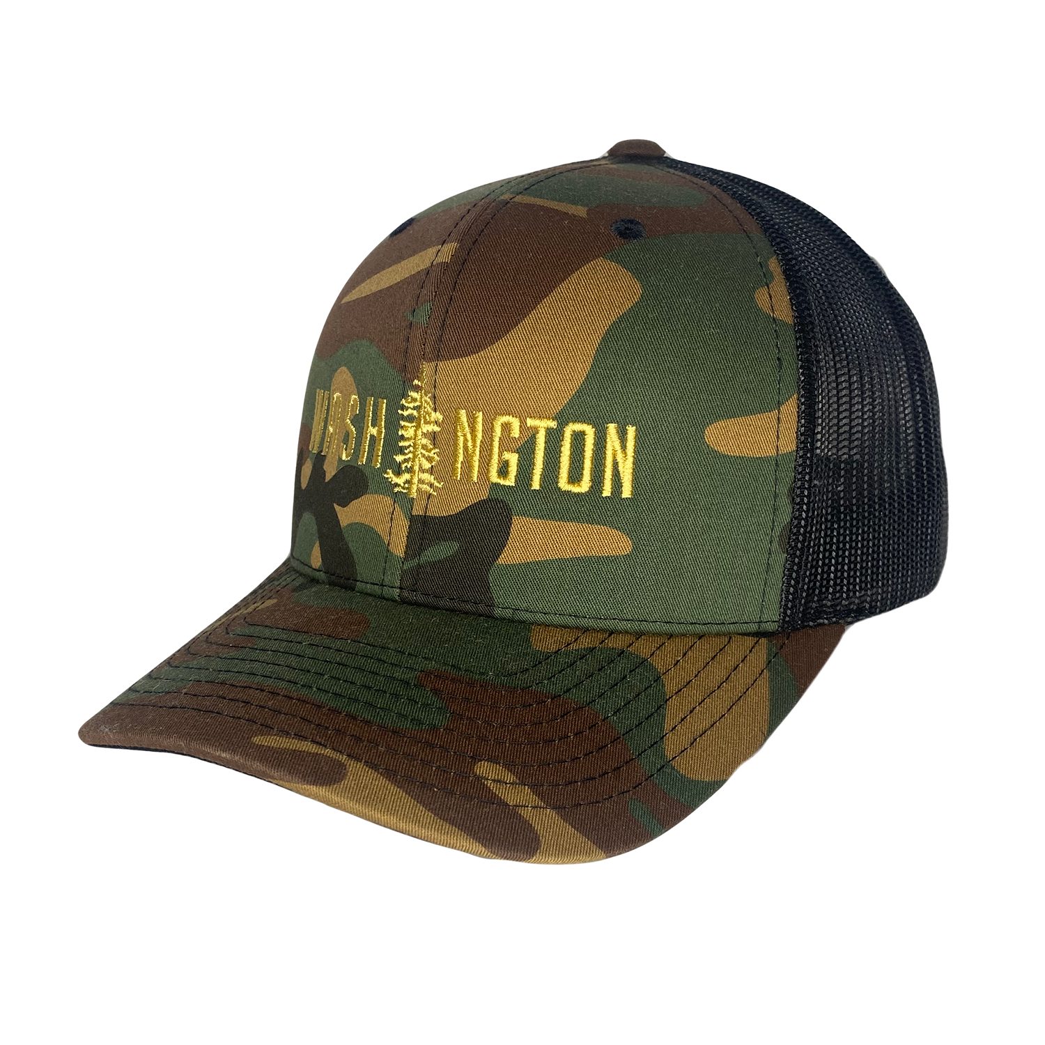 Washington Tree Curved Bill Trucker