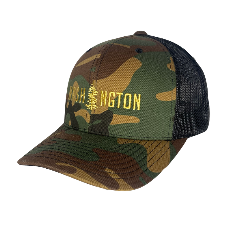 Washington Tree Curved Bill Trucker