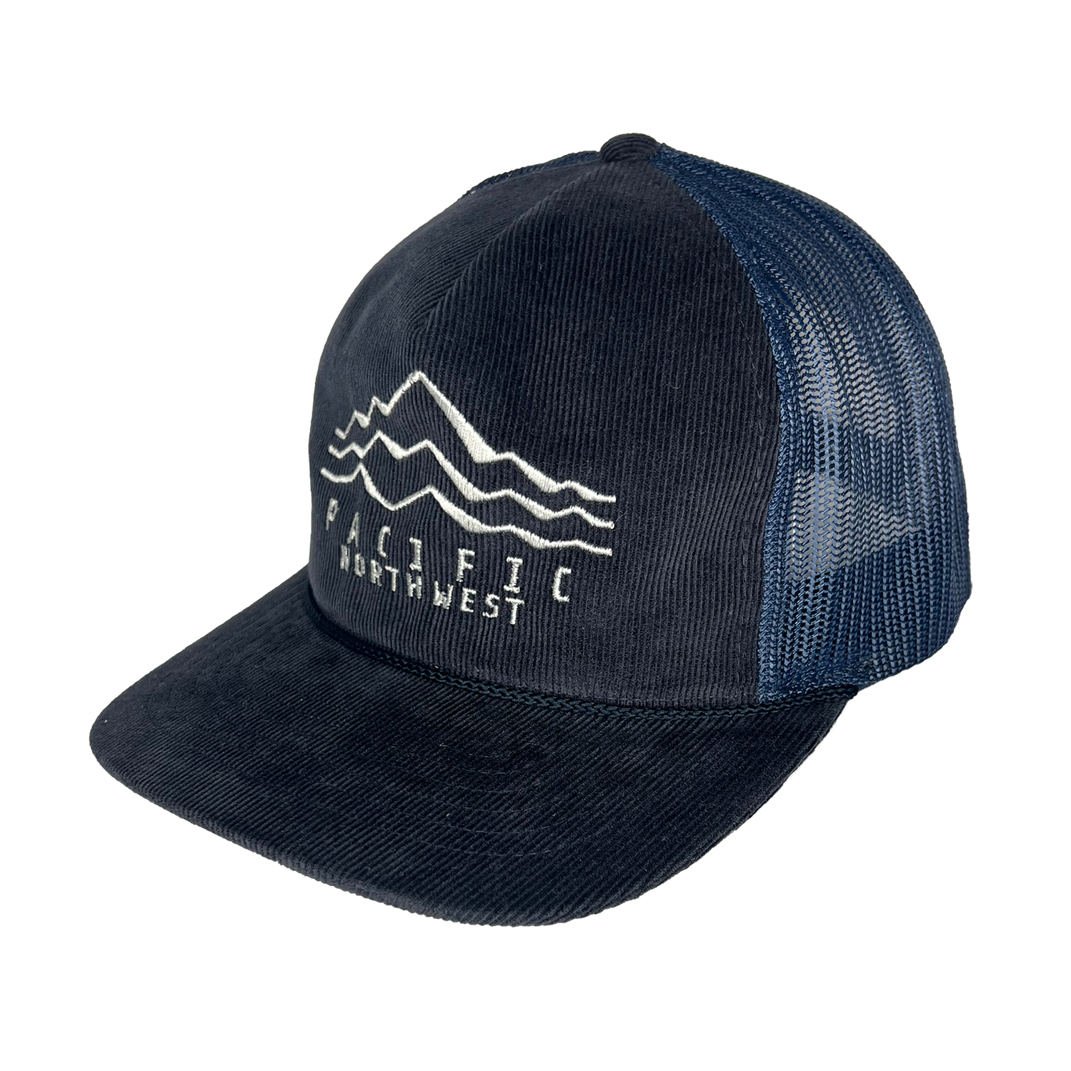 Simple  Mountains PNW Corduroy Curved Bill Trucker
